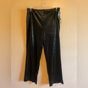 NWT Karen Kane Black Snake Straight Leg Pants 16 XXL
